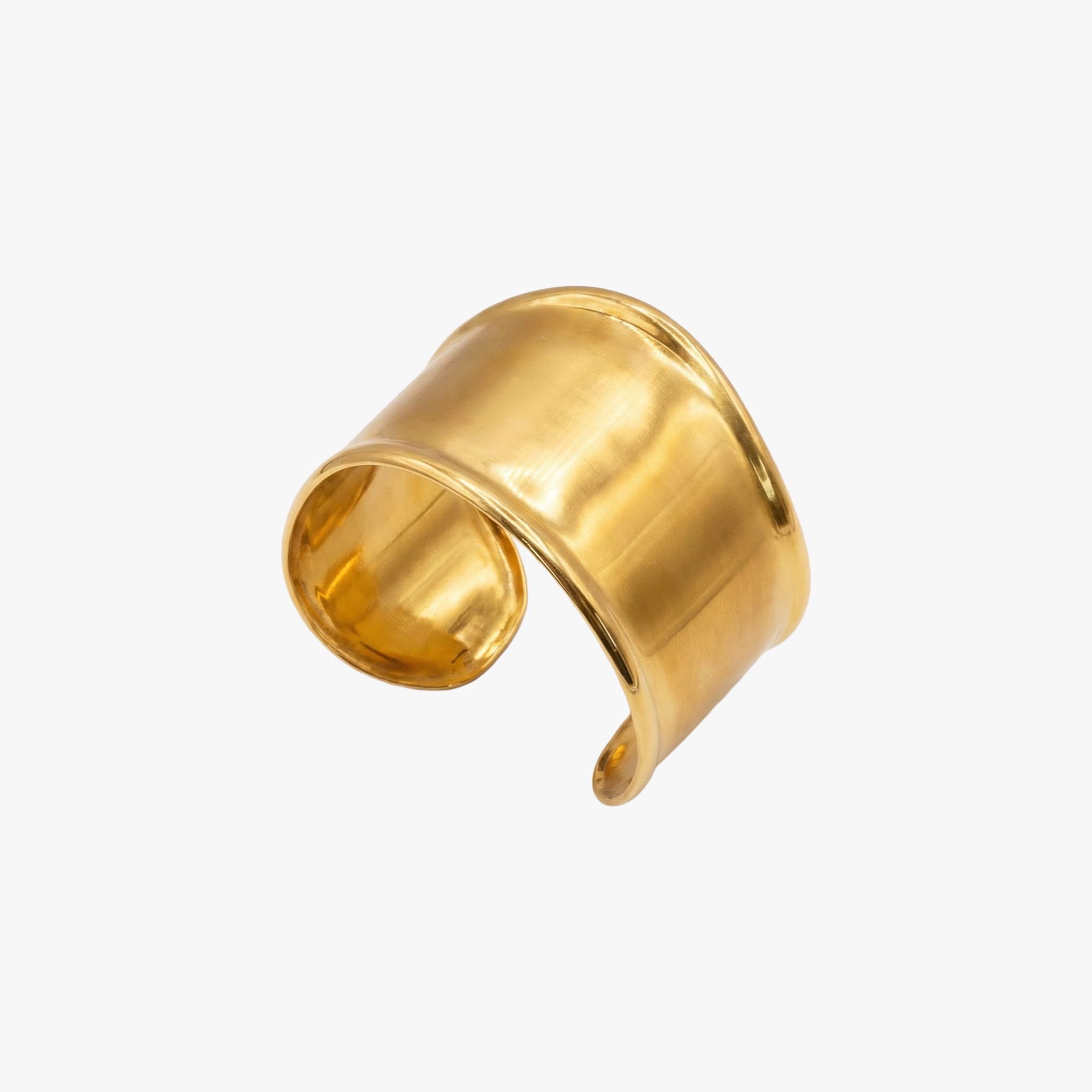 Bruna 18K Gold Cuff Bangle