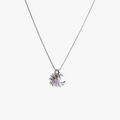 # Calypso Pearl Necklace-Silver featuring lustrous pearl pendant on delicate silver chain, 925 sterling silver plated.