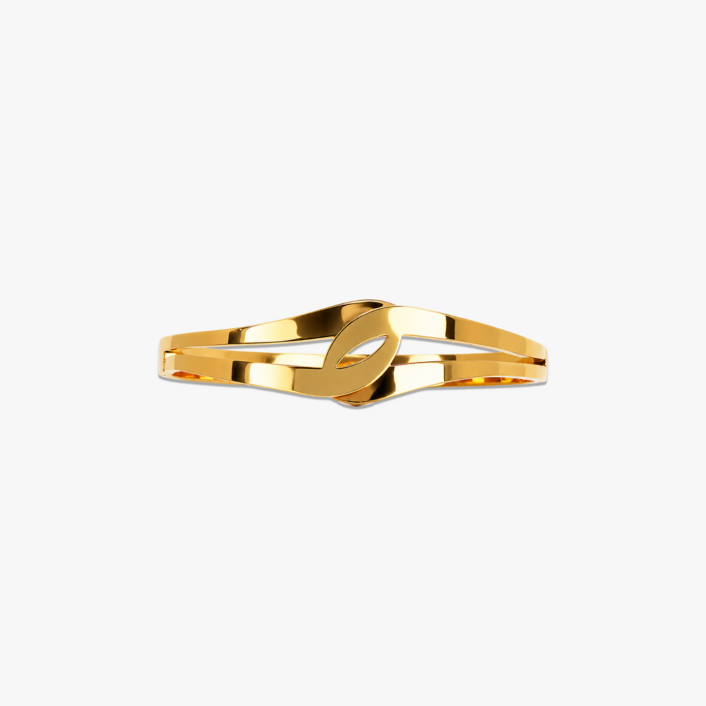 Charlie Clasped Bangle - Gold