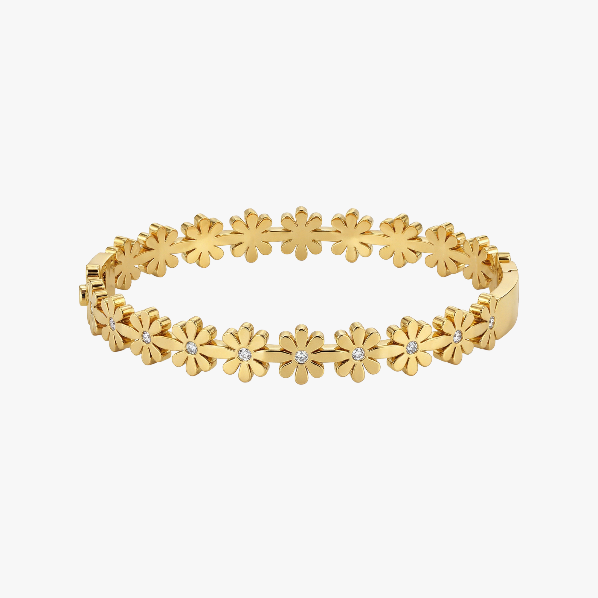 Flor Bangle 18K Gold