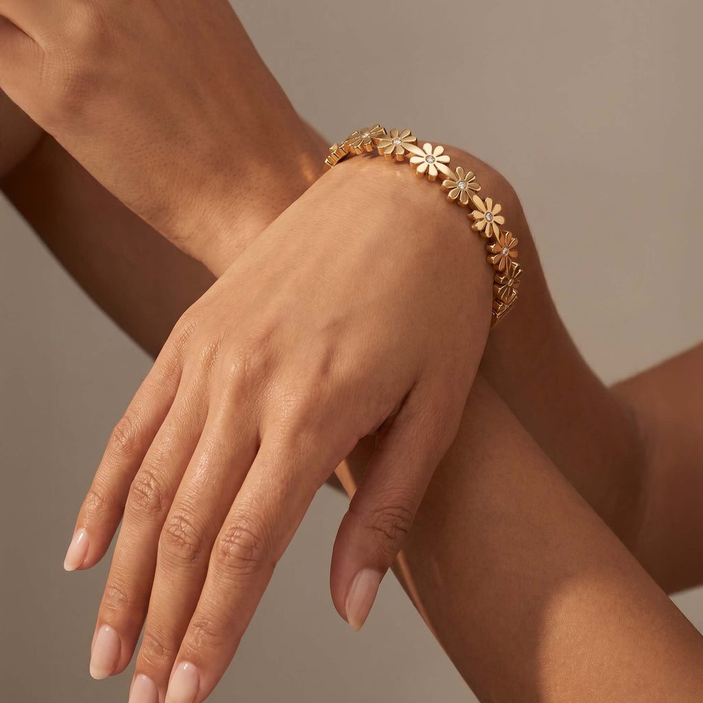 Flor Bangle 18K Gold