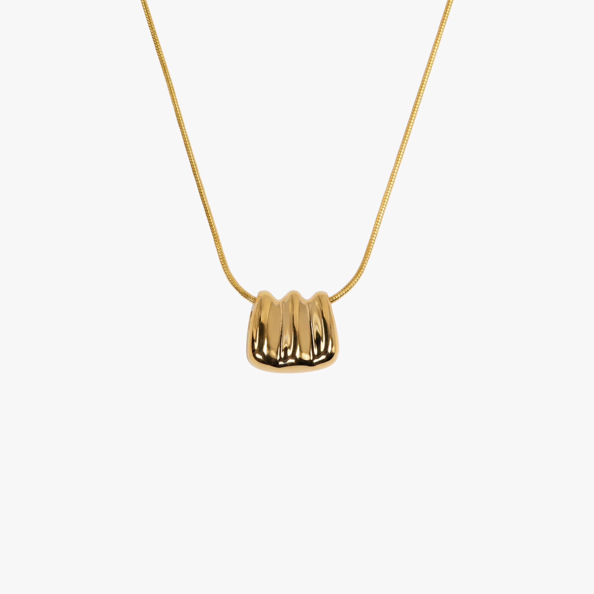 Gold Ripple Necklace