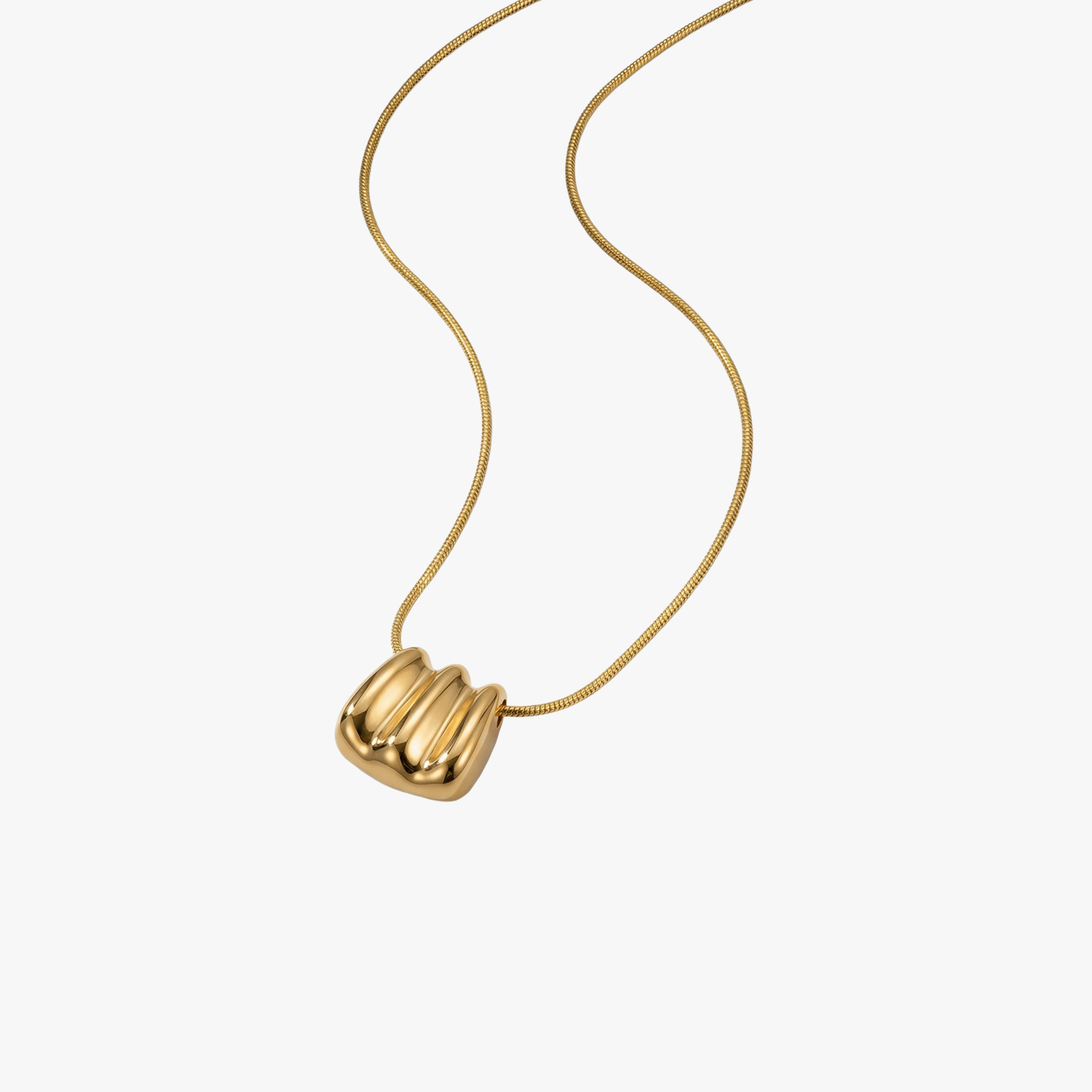 Gold Ripple Necklace
