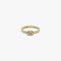 # Sailor Rope Ring in two-tone silver and gold plated 925 sterling silver with knotted design
