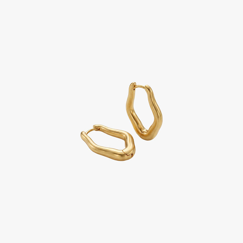 Sienna Wavy Hoops
