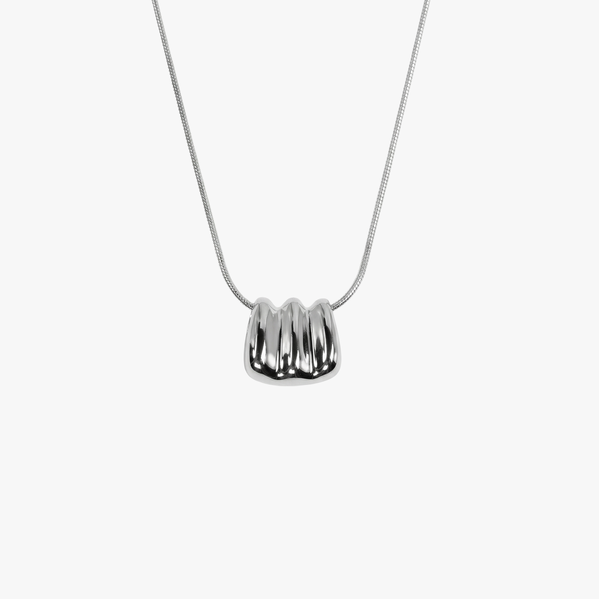Silver Ripple Necklace
